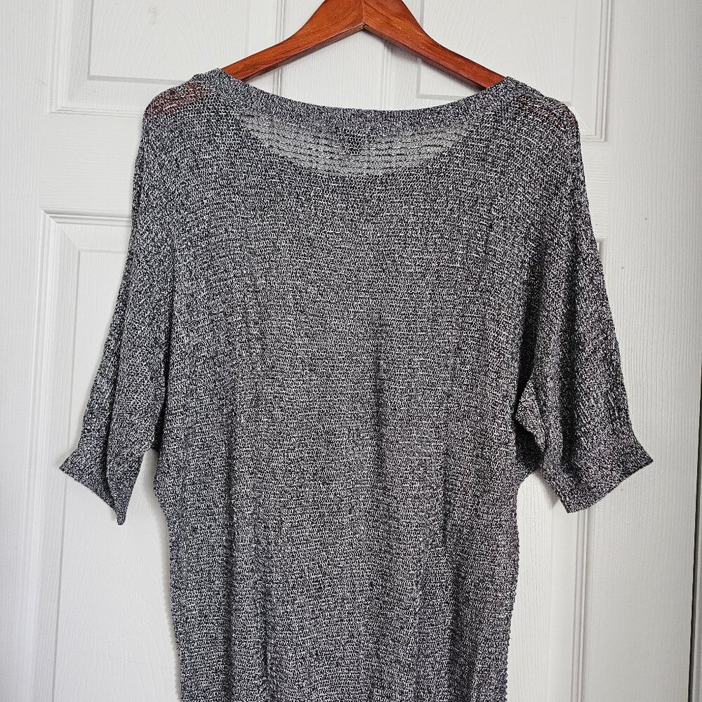 Express sweater, dolman open-knit, Grey